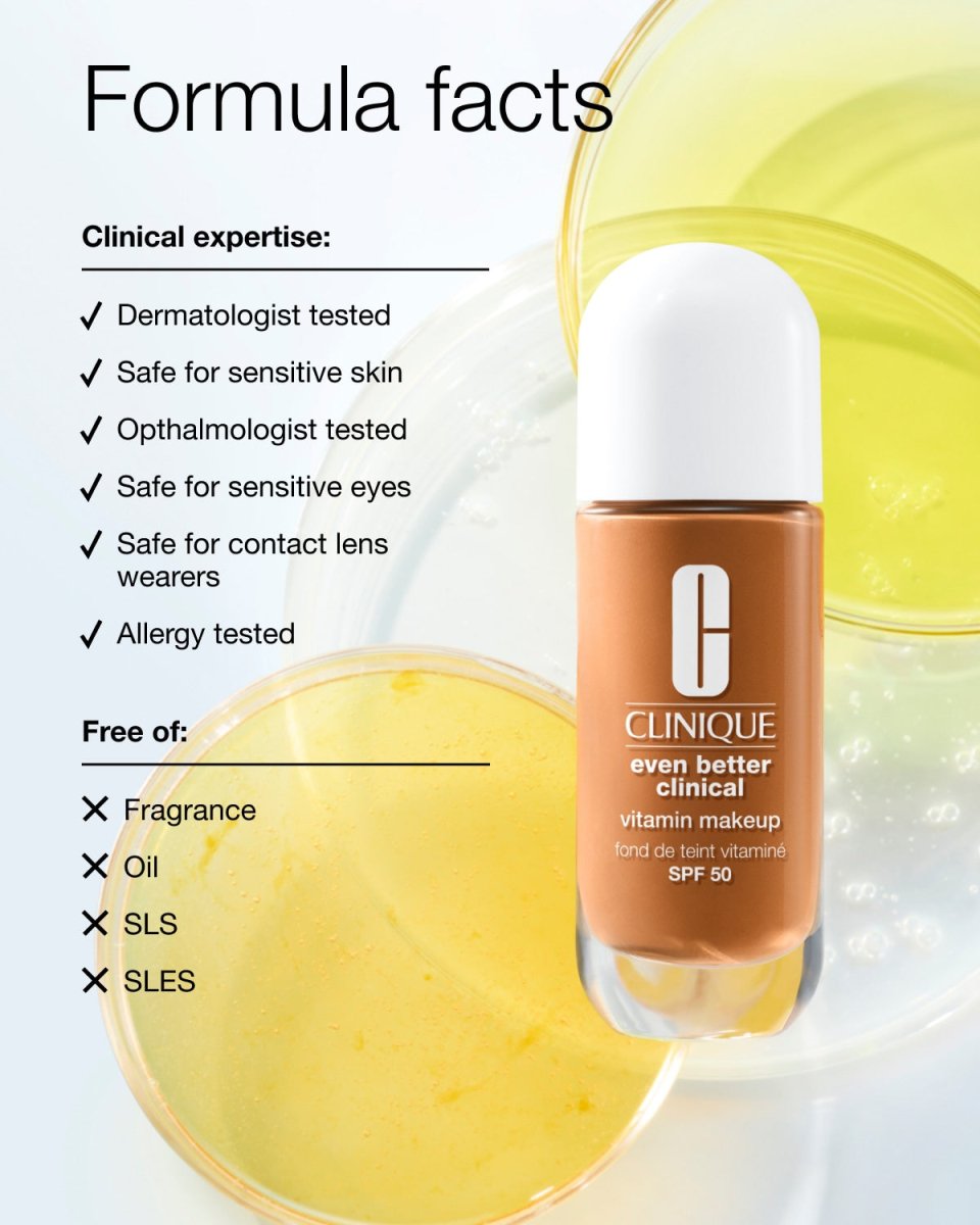 NEW Even Better Clinical Vitamin Makeup SPF 50 – Skin Tint Foundation - RUTHERFORD & Co