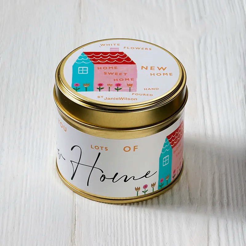 New Home – White Flowers Candle - RUTHERFORD & Co