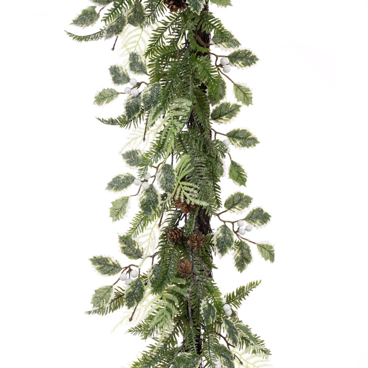 New Sparkle Holly Garland 152cm - RUTHERFORD & Co
