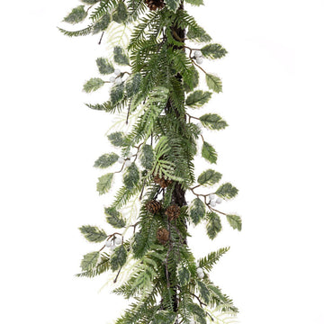 New Sparkle Holly Garland 152cm - RUTHERFORD & Co