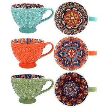 New Tuscany Footed Mug Petal Art - RUTHERFORD & Co