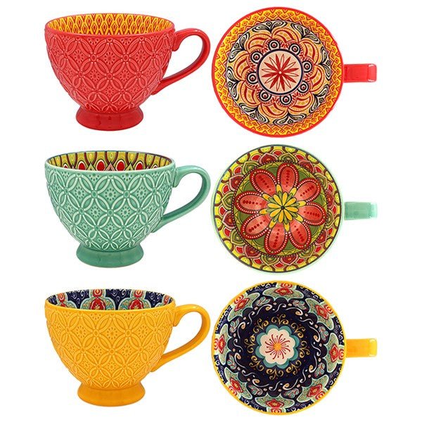 New Tuscany Footed Mug Star Art - RUTHERFORD & Co