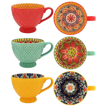 New Tuscany Footed Mug Star Art - RUTHERFORD & Co