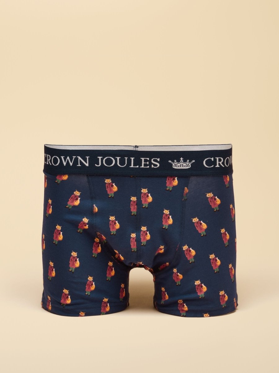 No Fox Given Green/Navy Cotton Jersey Boxer Shorts 2 pack - RUTHERFORD & Co