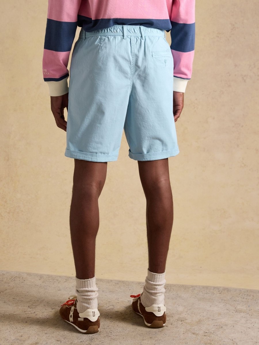Norfolk Blue Relaxed Fit Chino Shorts - RUTHERFORD & Co