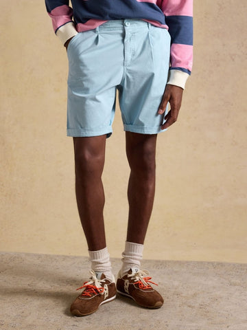 Norfolk Blue Relaxed Fit Chino Shorts - RUTHERFORD & Co