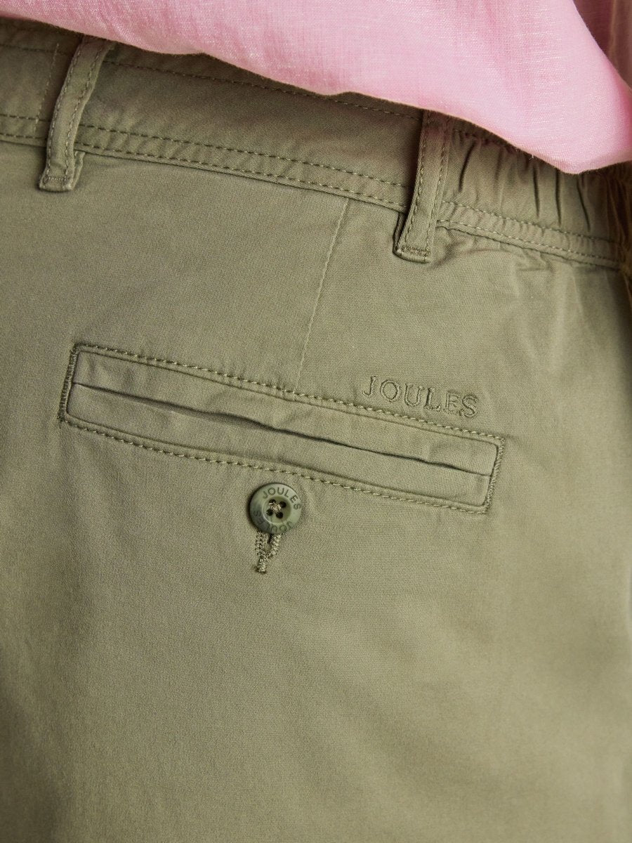 Norfolk Khaki Green Relaxed Fit Chino Trousers - RUTHERFORD & Co