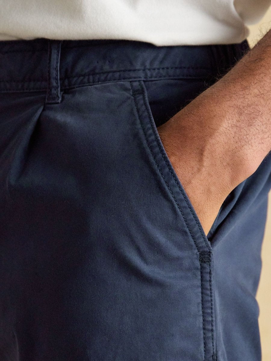 Norfolk Navy Relaxed Fit Chino Shorts - RUTHERFORD & Co