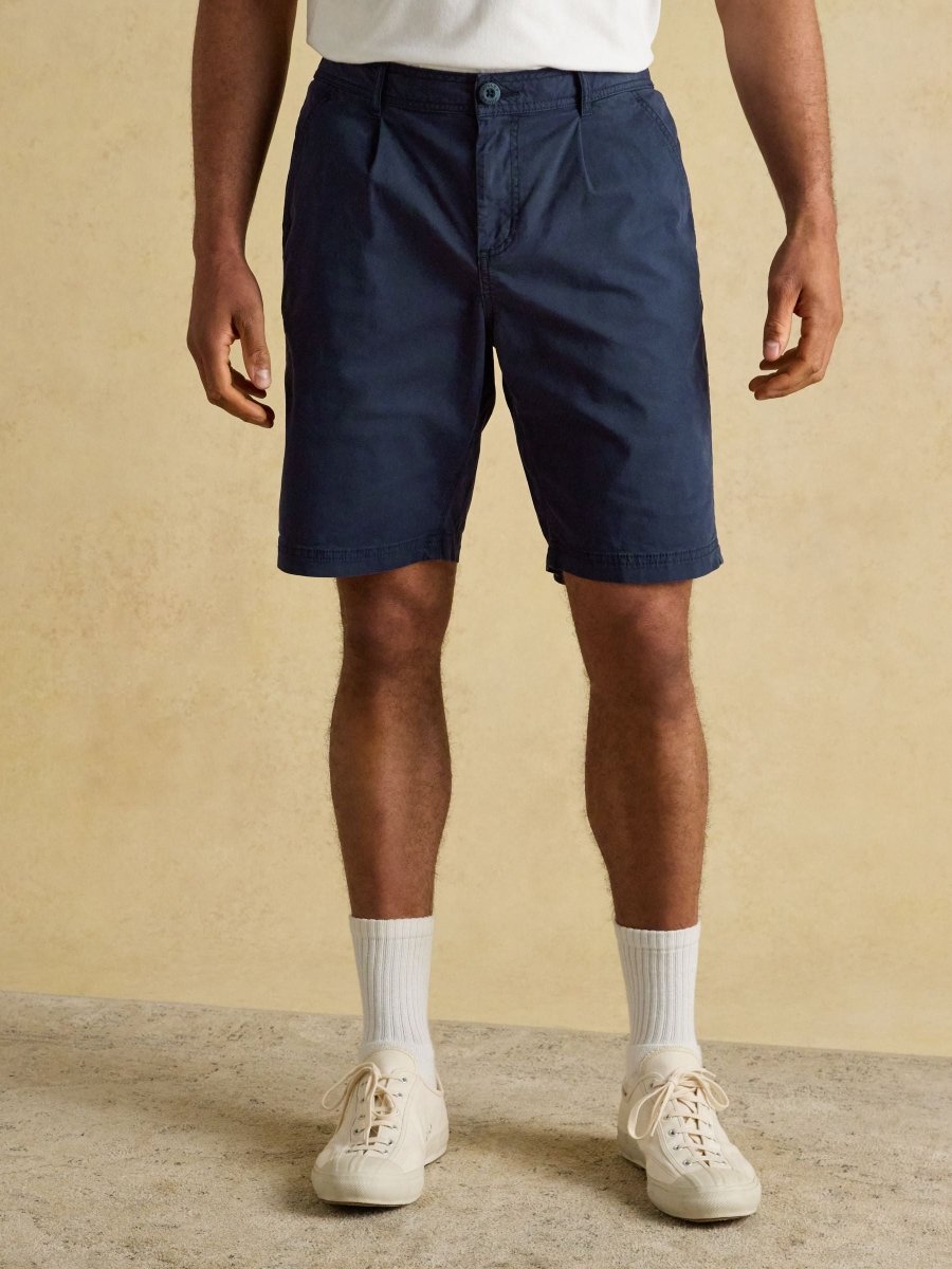 Norfolk Navy Relaxed Fit Chino Shorts - RUTHERFORD & Co