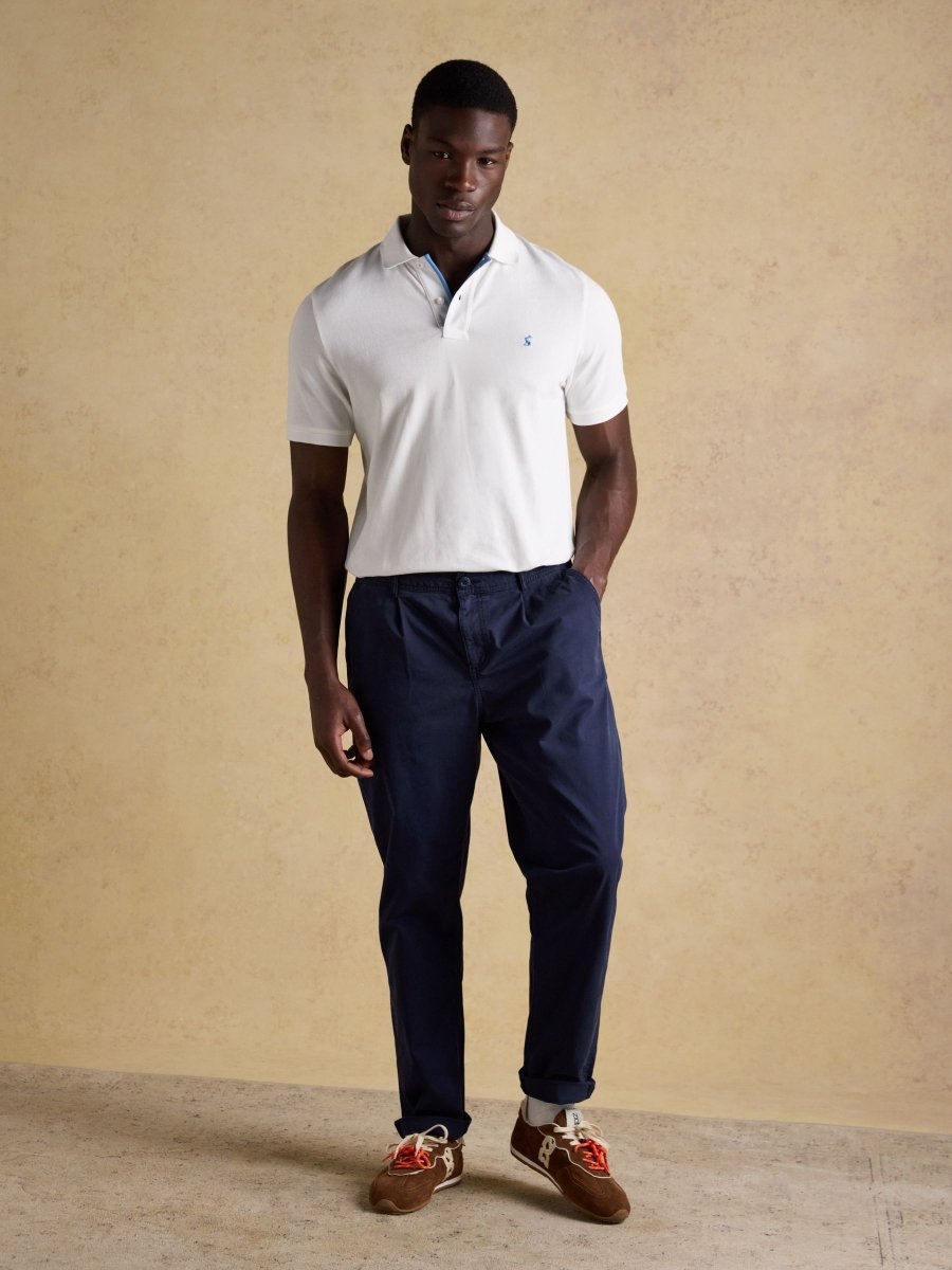 Norfolk Navy Relaxed Fit Chino Trousers - RUTHERFORD & Co