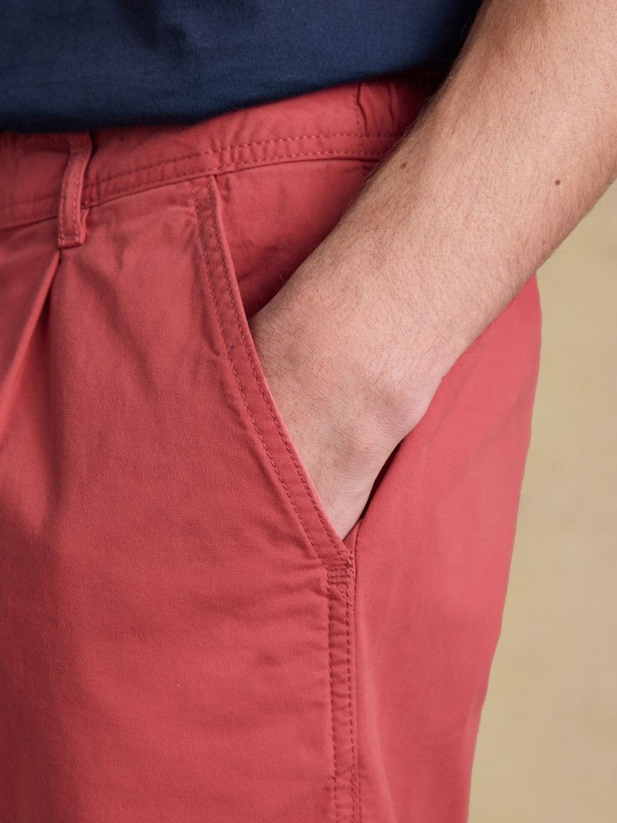 Norfolk Rose Pink Relaxed Fit Chino Shorts - RUTHERFORD & Co