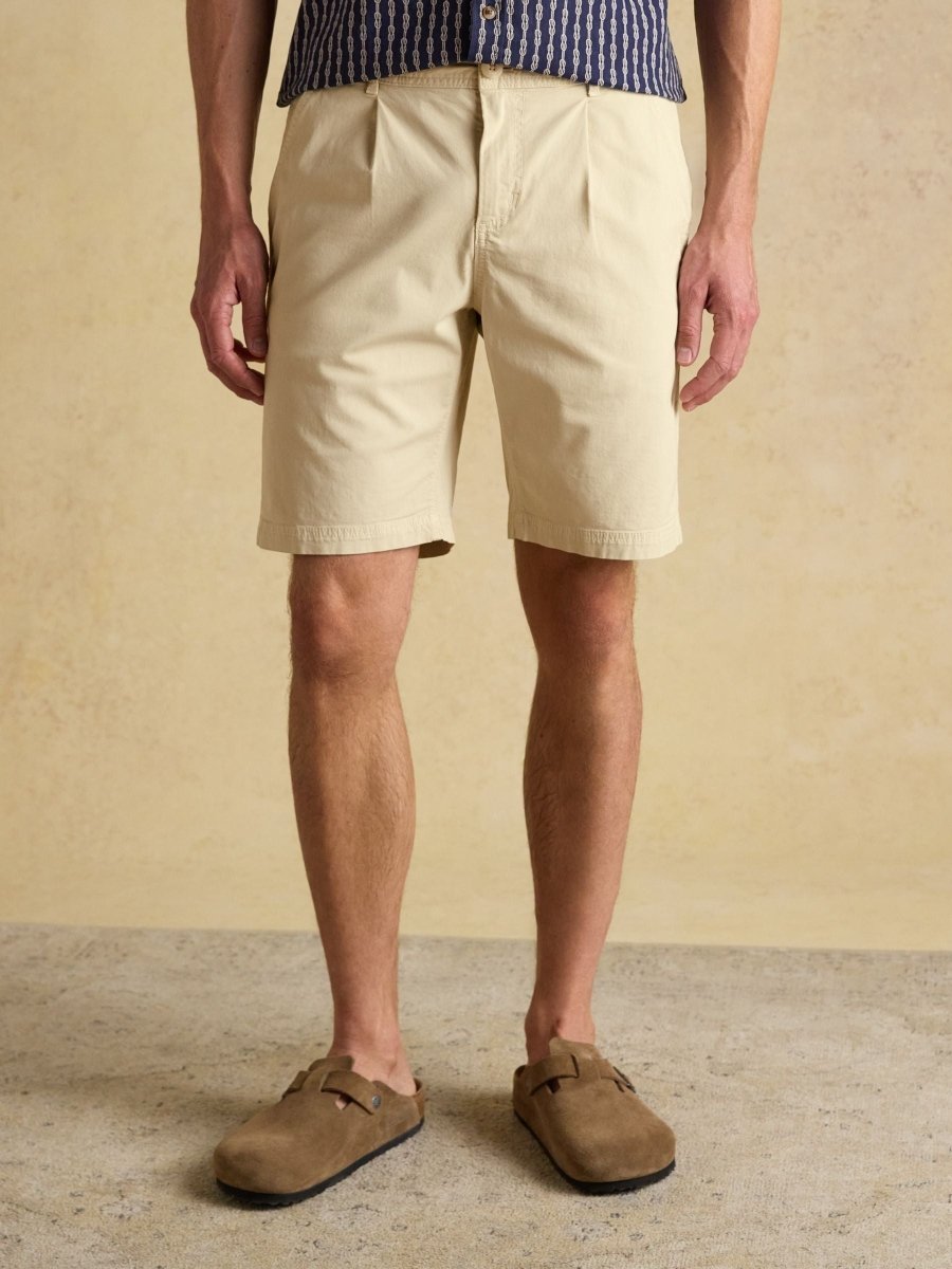 Norfolk Sand Relaxed Fit Chino Shorts - RUTHERFORD & Co