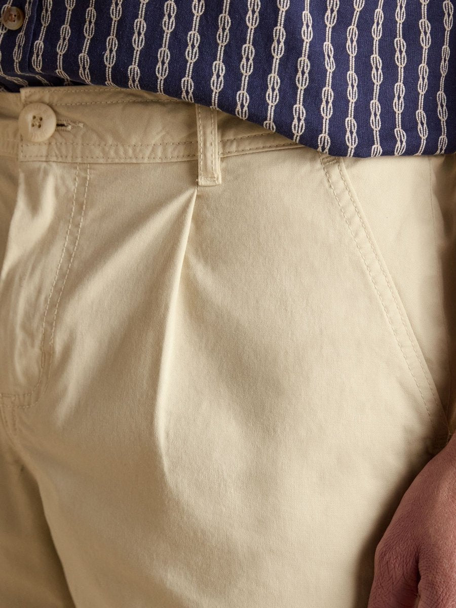 Norfolk Sand Relaxed Fit Chino Shorts - RUTHERFORD & Co