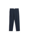 Norwood Regular Fit Cotton Hopsack Trousers In True Navy - RUTHERFORD & Co