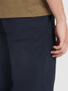 Norwood Regular Fit Cotton Hopsack Trousers In True Navy - RUTHERFORD & Co