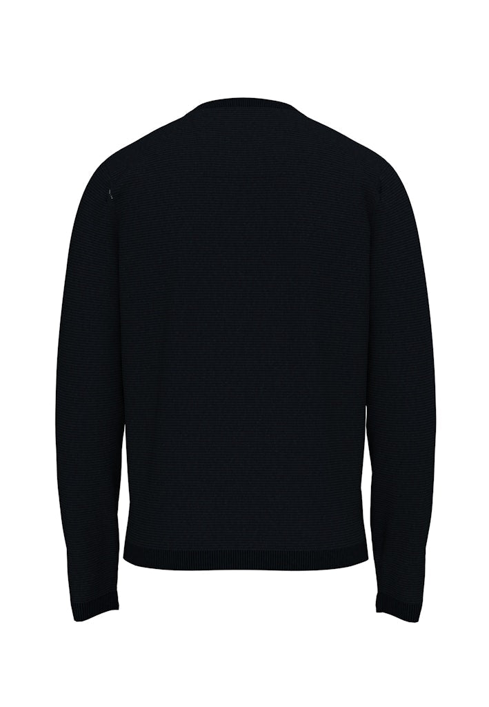 O - Neck, Air Cotton - Navy - RUTHERFORD & Co