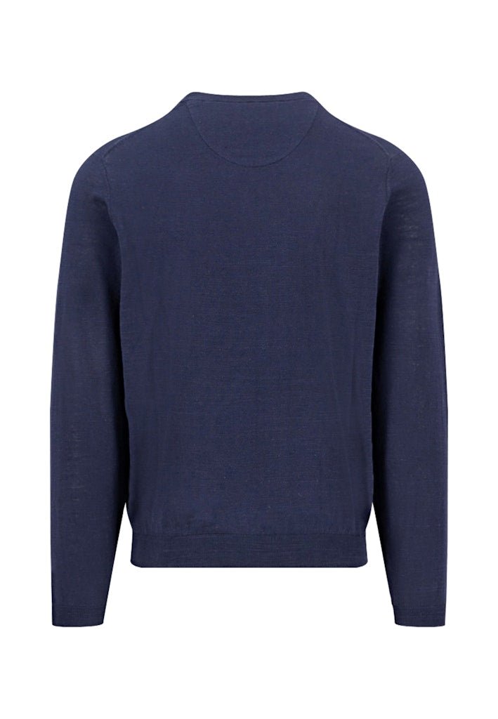 O - Neck, Slub Navy - RUTHERFORD & Co