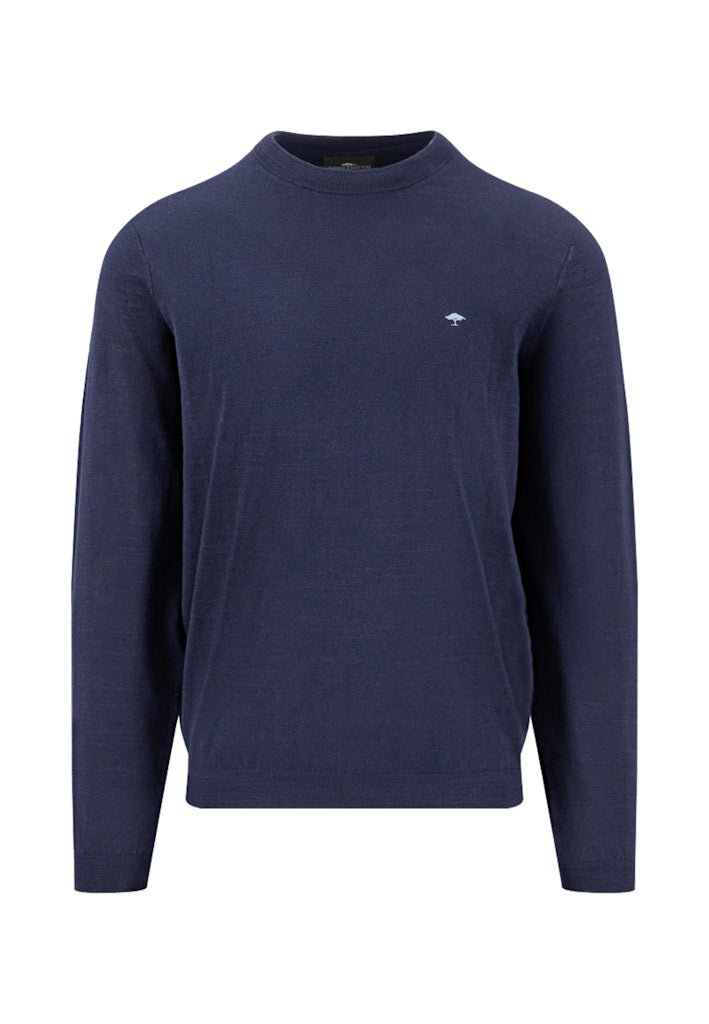 O - Neck, Slub Navy - RUTHERFORD & Co