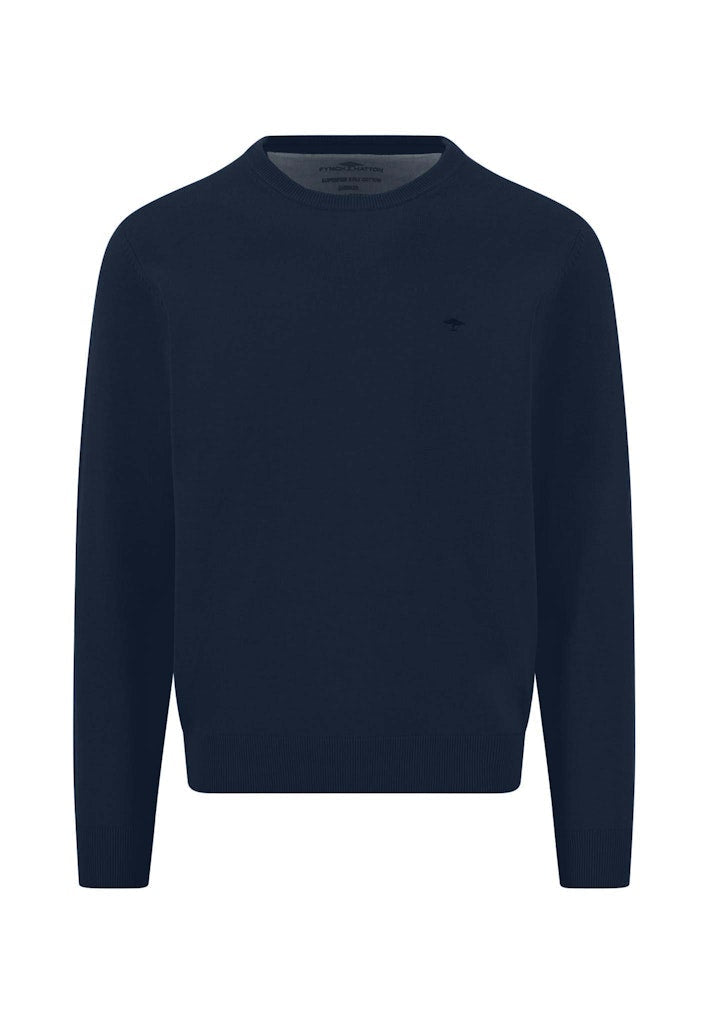 O-Neck, Superfine - Ink Blue - RUTHERFORD & Co