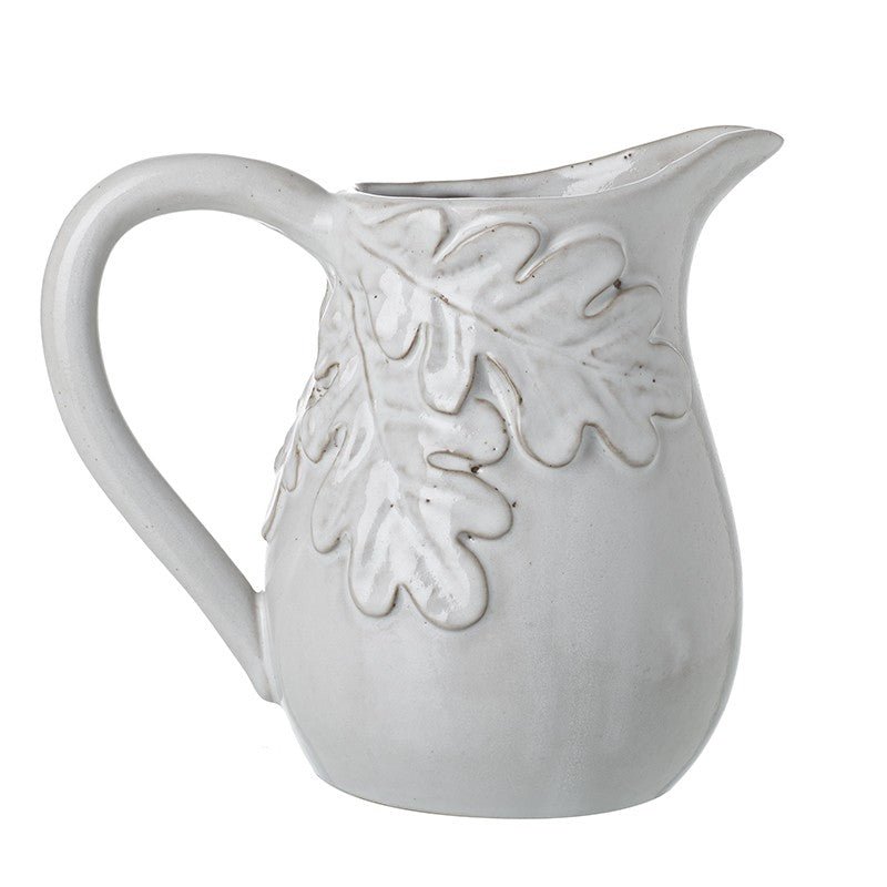 OAK LEAF DESIGN CERAMIC JUG - RUTHERFORD & Co