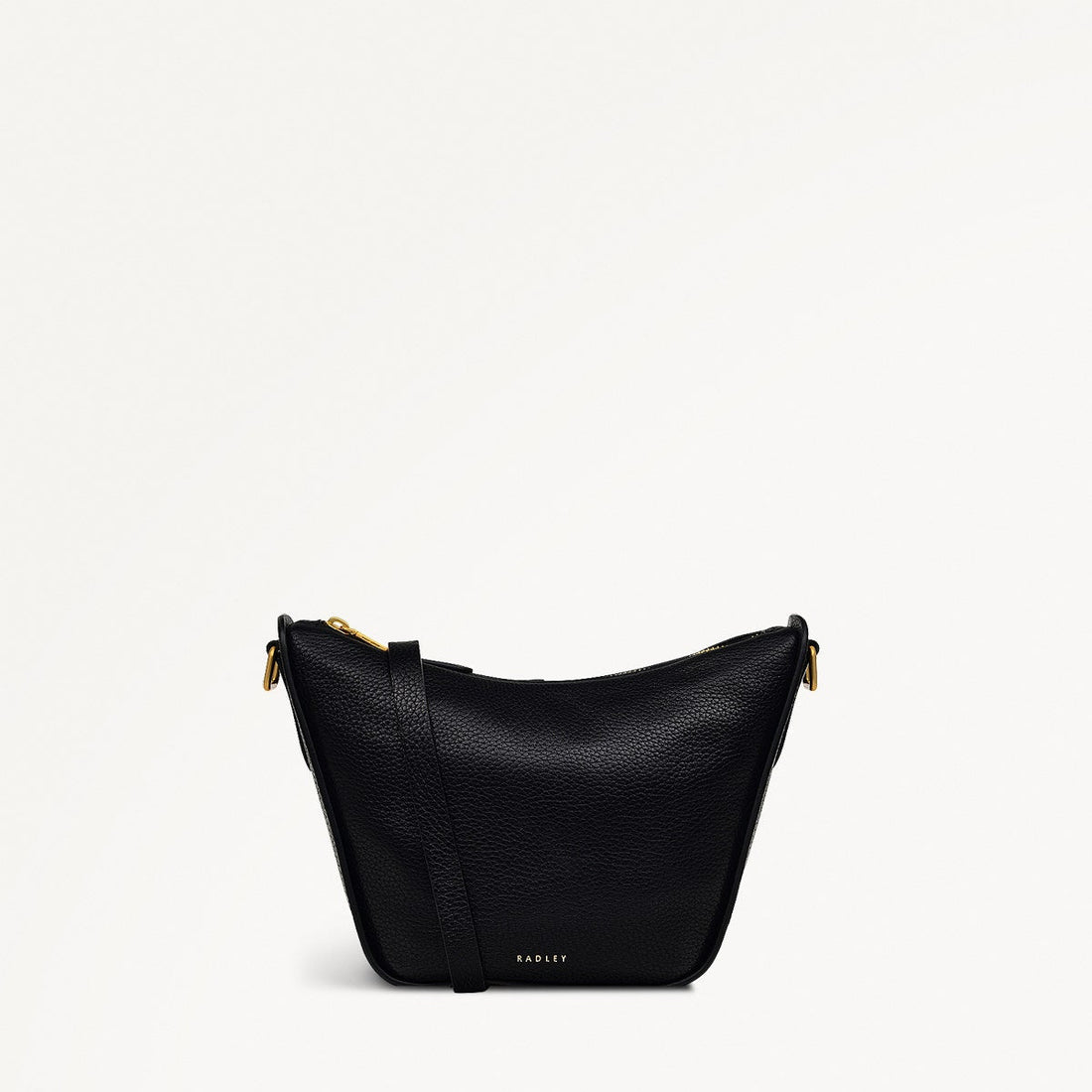 Oak Street Leather Small Ziptop Crossbody Bag In Black - RUTHERFORD & Co