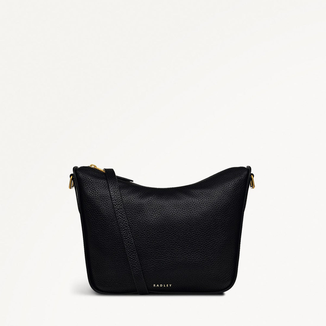 Oak Street Medium Ziptop Cross Body Black - RUTHERFORD & Co