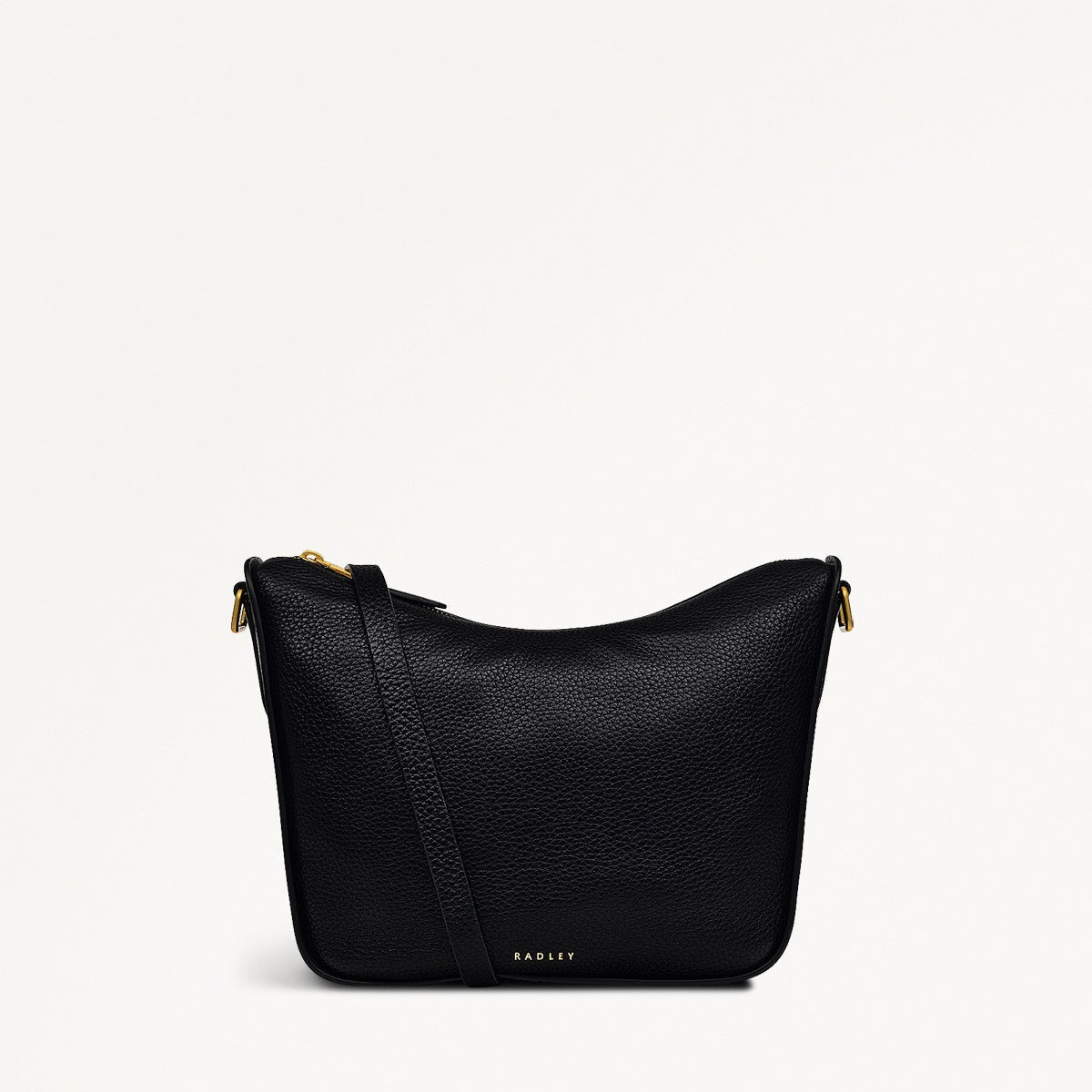 Oak Street Medium Ziptop Cross Body Black - RUTHERFORD & Co