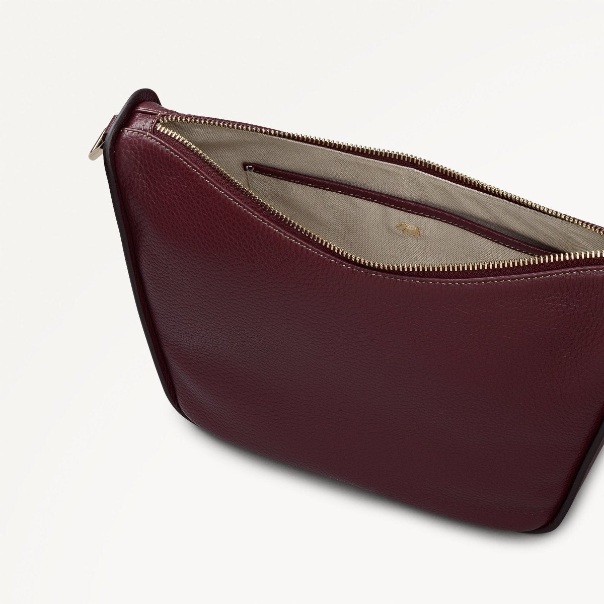 Oak Street Medium Ziptop Cross Body Dark Cherry - RUTHERFORD & Co