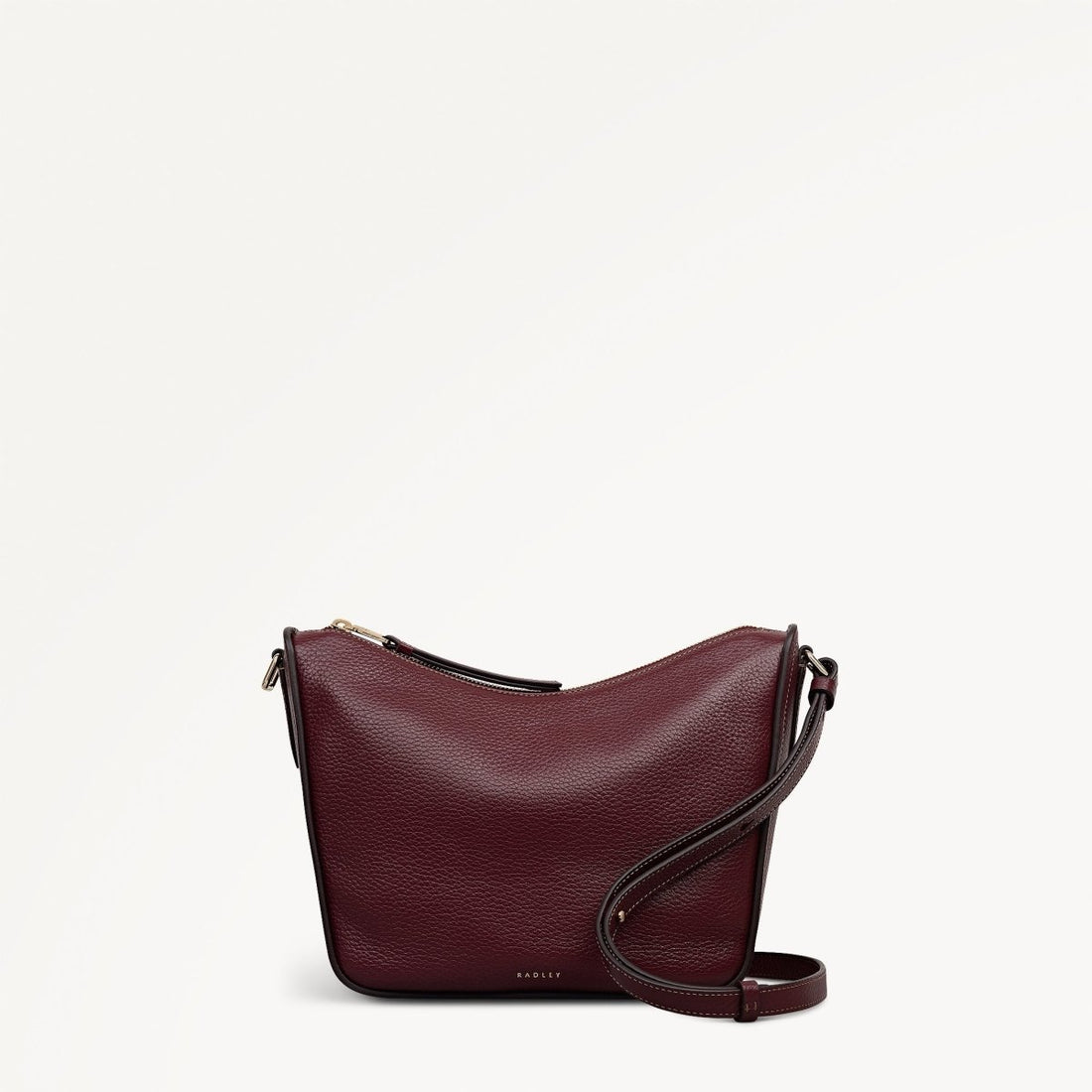 Oak Street Medium Ziptop Cross Body Dark Cherry - RUTHERFORD & Co