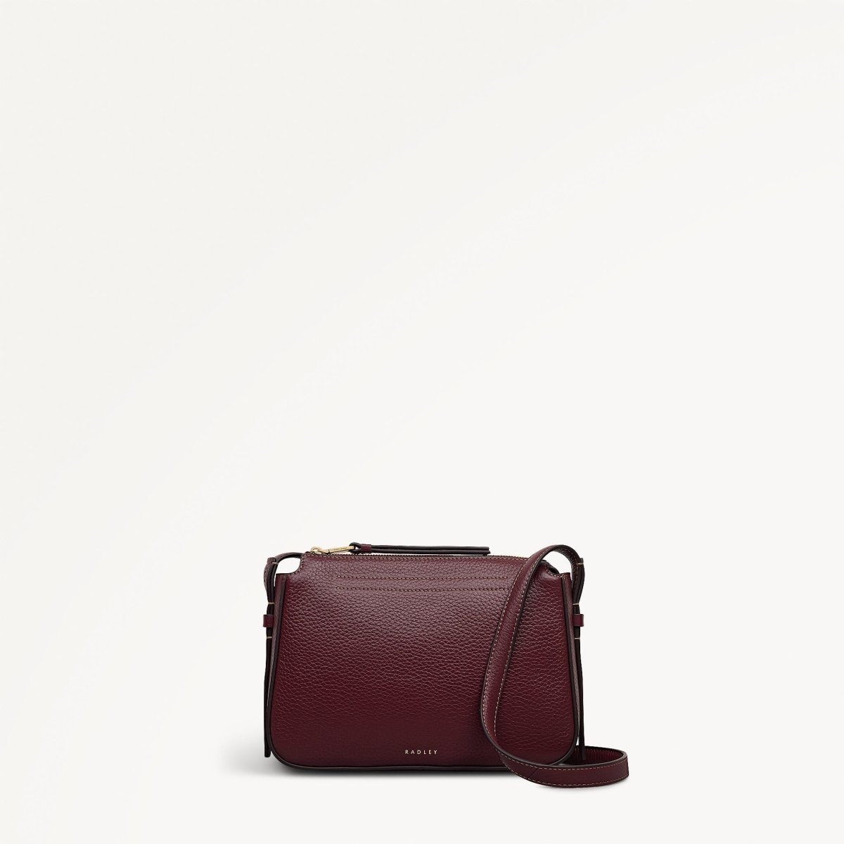 Oak Street Small Ziptop Cross Body Dark Cherry - RUTHERFORD & Co