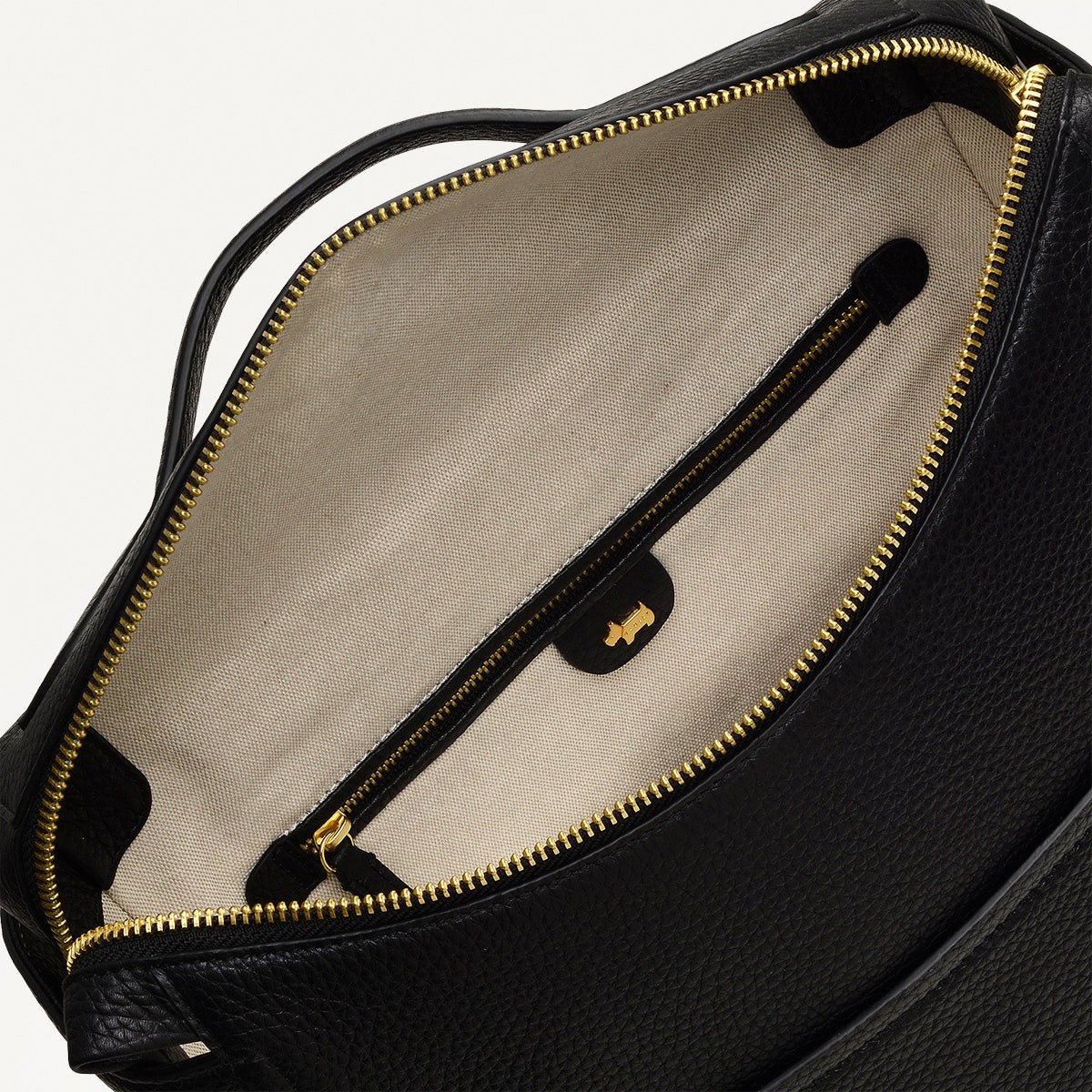 OAK STREET/BLACK/MEDIUM ZIPTOP BACKPACK - RUTHERFORD & Co