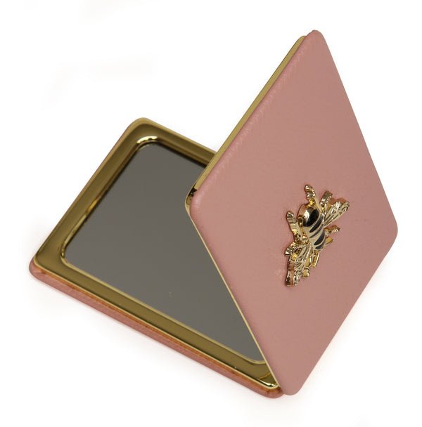 Oblong Compact Mirror/Pink - RUTHERFORD & Co