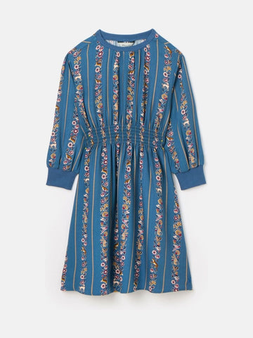 Odelia Blue Animals Print Printed Dress - RUTHERFORD & Co