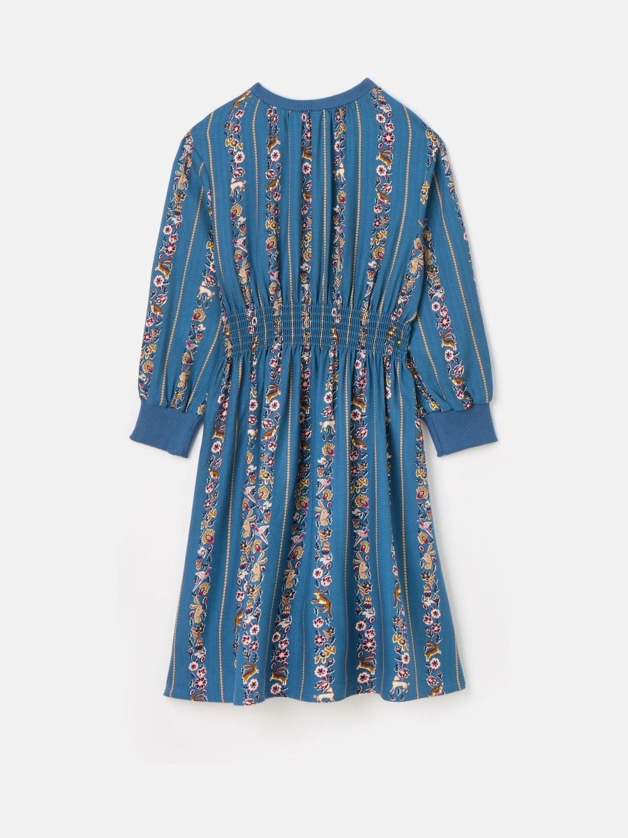 Odelia Blue Animals Print Printed Dress - RUTHERFORD & Co