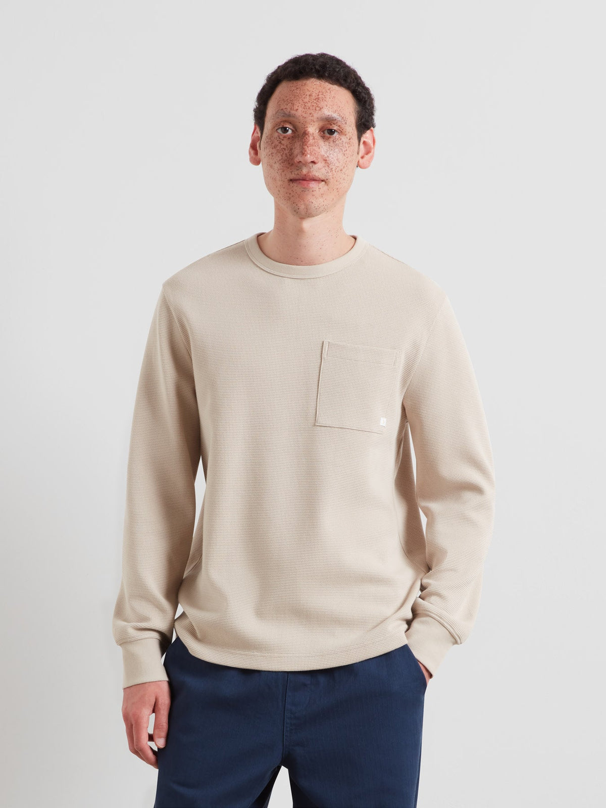Littrow Long Sleeve Pocket T-Shirt In Putty