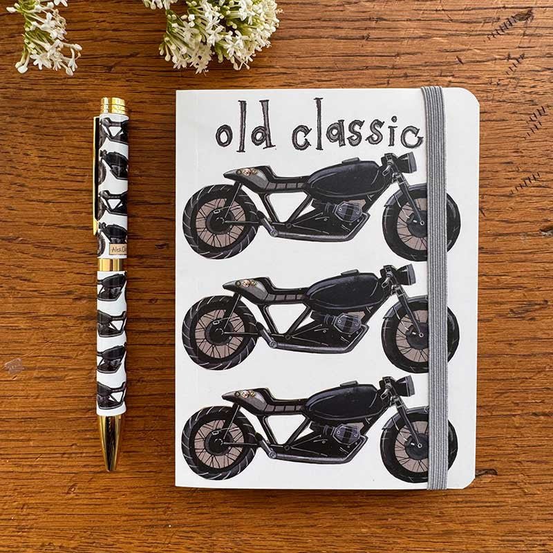 Old Classic Motorbike Small Chunky Notebook - RUTHERFORD & Co