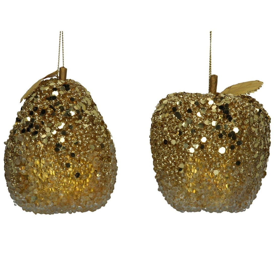Old Gold Sequin Apple Or Pear - RUTHERFORD & Co