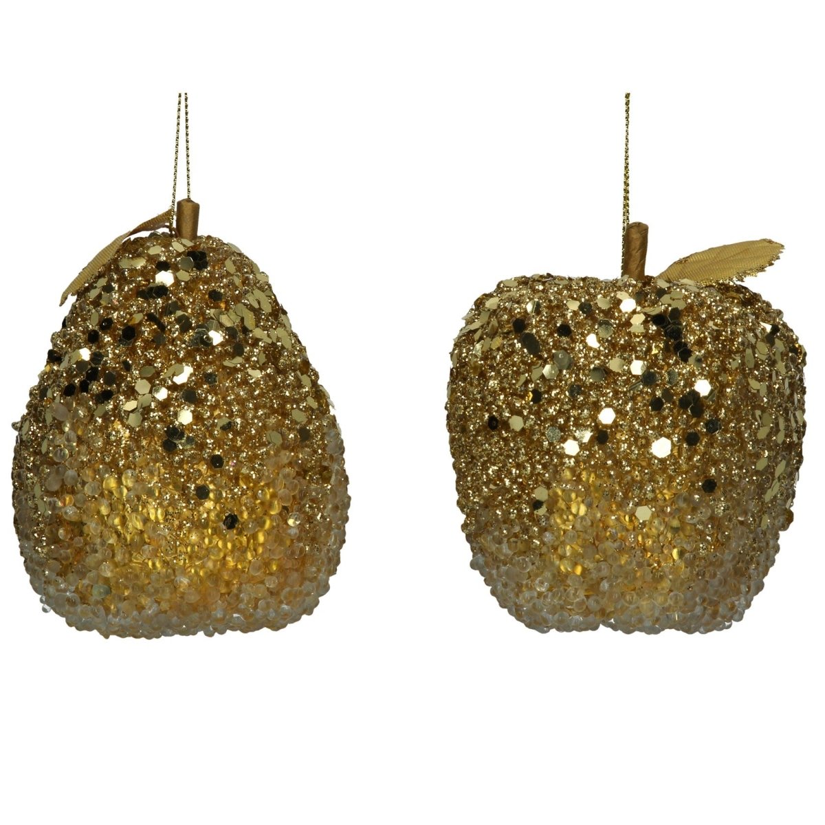 Old Gold Sequin Apple Or Pear - RUTHERFORD & Co