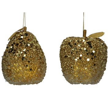 Old Gold Sequin Apple Or Pear - RUTHERFORD & Co