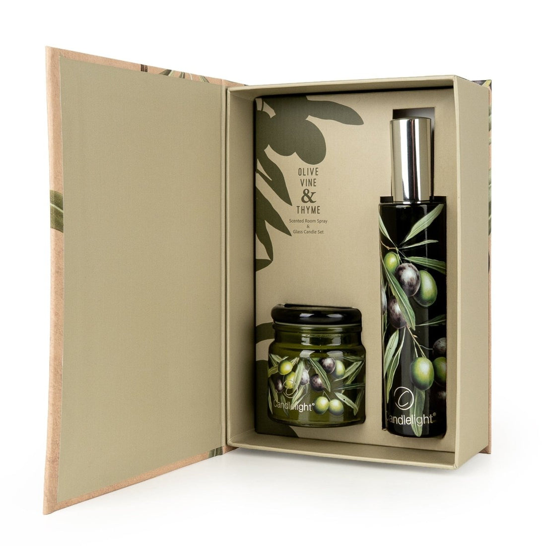 Olive Ivy & Thyme Room Spray & Candle Jar Gift Set - RUTHERFORD & Co