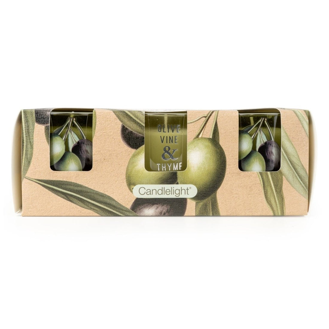 Olive Ivy & Thyme Votive Candles - Set of 3 - RUTHERFORD & Co