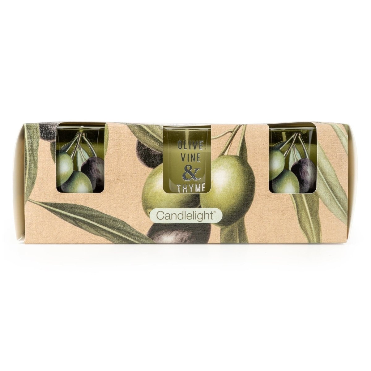 Olive Ivy & Thyme Votive Candles - Set of 3 - RUTHERFORD & Co