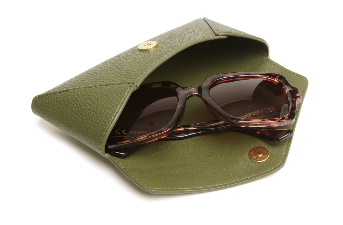 Olive - Kensington Glasses Case - RUTHERFORD & Co