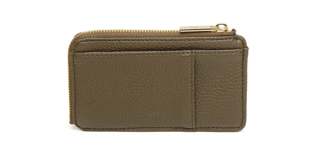 Olive - Kensington Suedette Coin and Card Purse - RUTHERFORD & Co