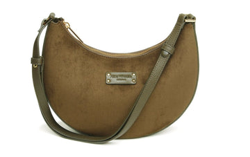Olive - Kensington Suedette Shoulder and Crossbody Bag - RUTHERFORD & Co