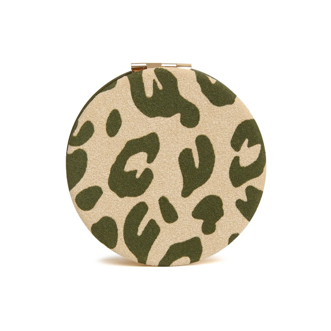 Olive Leopard - Round Compact Mirror - RUTHERFORD & Co