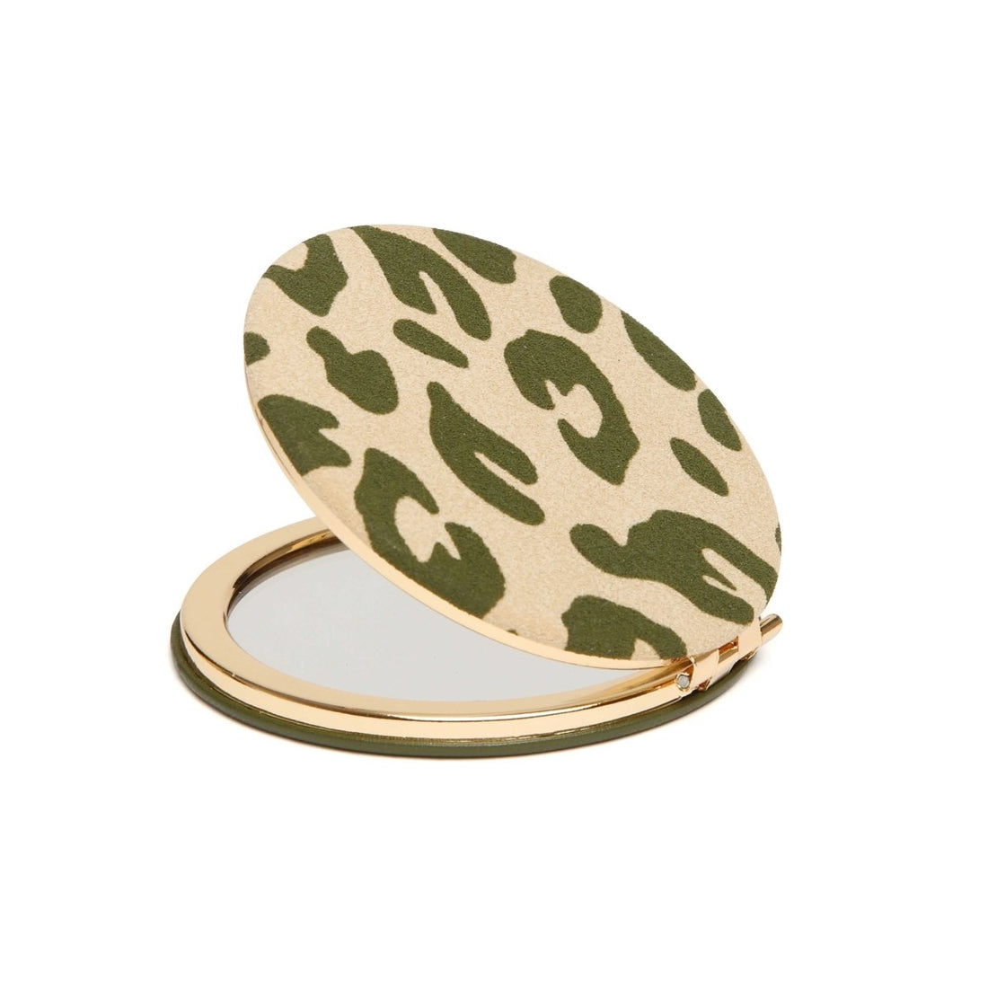 Olive Leopard - Round Compact Mirror - RUTHERFORD & Co