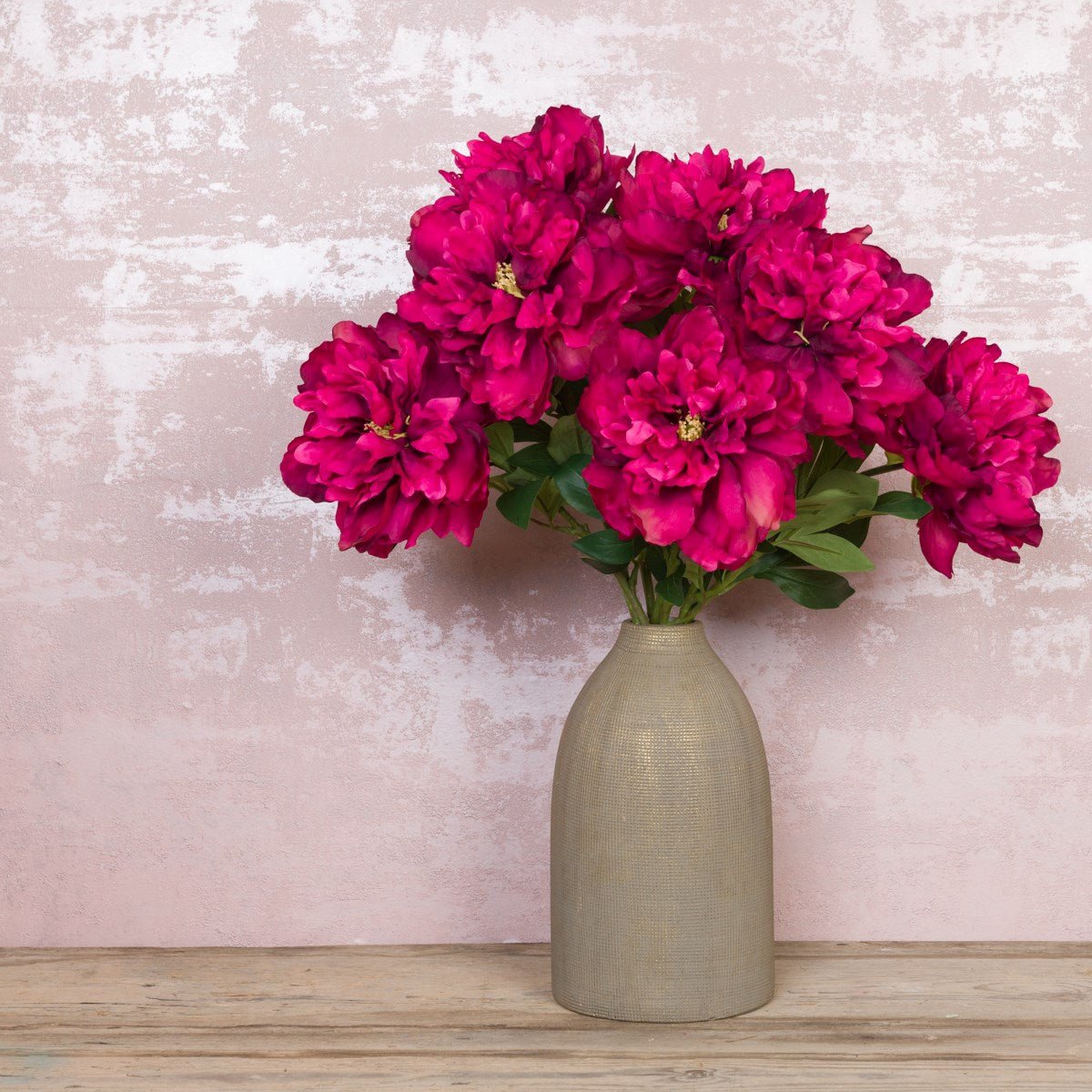 Open Peony Spray 65cm - RUTHERFORD & Co