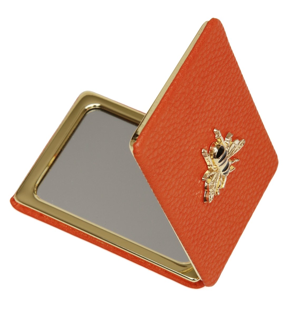 Orange Oblong Compact Mirror - RUTHERFORD & Co