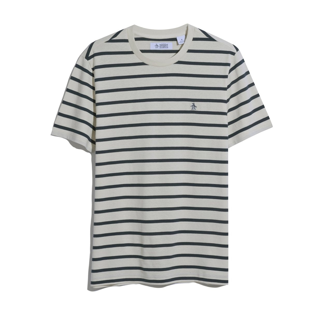 Organic Cotton Breton Striped T-Shirt In Birch - RUTHERFORD & Co